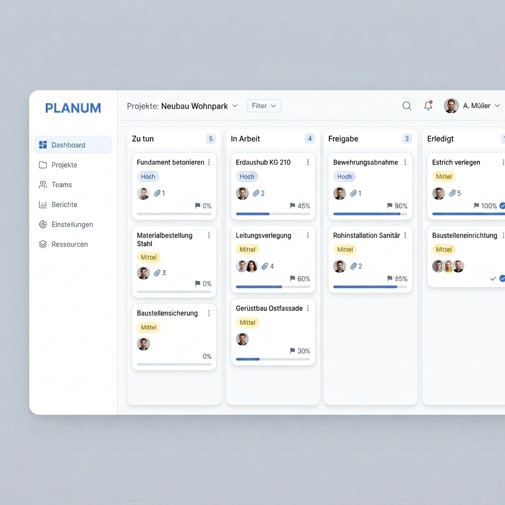 Aufgaben & Kanban-Board